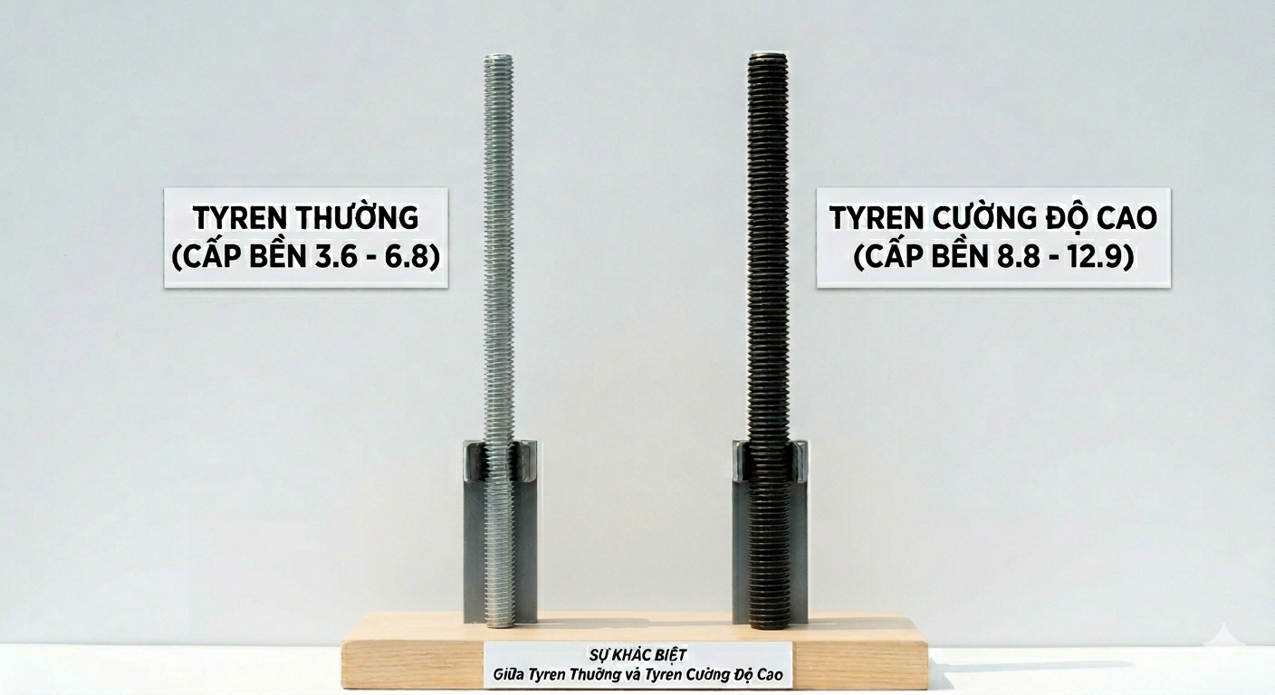 SO SÁNH TYREN CƠ BẢN VÀ TYREN CƯỜNG ĐỘ CAO